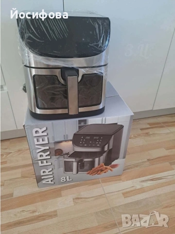 Нов Air Fryer 8 L с 11 програми, снимка 2 - Фритюрници - 54819031