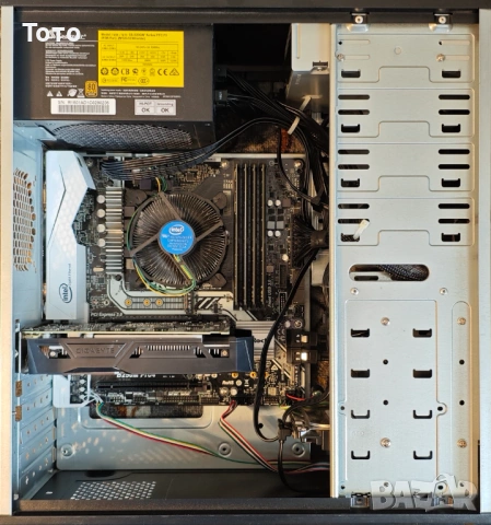 Продавам настолен компютър - i5/16GB RAM DDR4/GTX 1050 Ti/250GB SSD/1TB HDD/Seasonic 520W, снимка 5 - Геймърски - 54574349