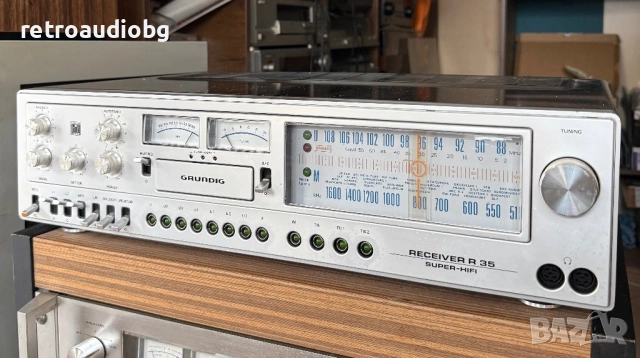 🔈Ретро стерео ресийвър GRUNDIG R 35 - 1977 г.🔈, снимка 2 - Ресийвъри, усилватели, смесителни пултове - 53951880