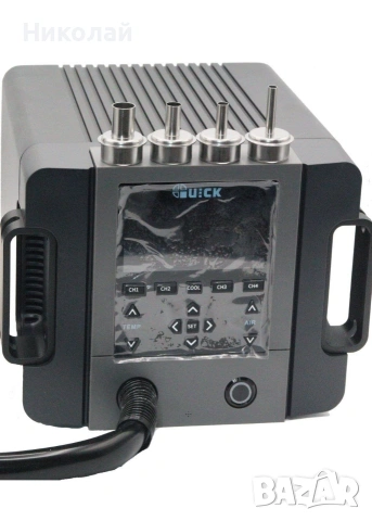 Станция за запояване горещ въздух QUICK 861 Pro Smart 1300W, , 50–550°C, с цифров дисплей, снимка 6 - Поялници и запояване - 55185198