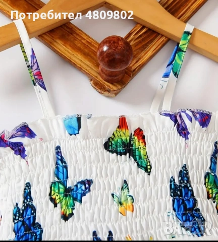 Лятна рокля с къси панталонки,р-р 150, снимка 2 - Детски рокли и поли - 54792654