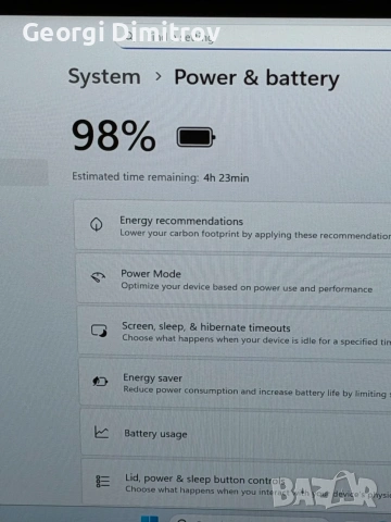 Dell XPS 13 9305 Intel i5-1135G7/8RAM/256GB NVMe/Intel Iris XE/Full HD/отличен, снимка 7 - Лаптопи за работа - 54984050