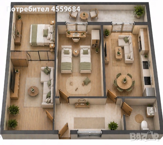 !!! ТОП ЛОКАЦИЯ !!! 102кв. Тухлен ЮЖЕН, снимка 5 - Апартаменти - 54320469