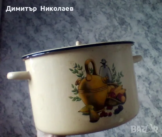 Емайлирана тенджера 7 л, снимка 2 - Съдове за готвене - 55314581
