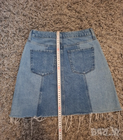 Дънкова пола RIVER ISLAND размер S, снимка 3 - Поли - 55248605