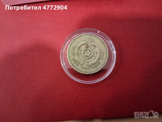 Рядък One Pound 2001 с Грешка , снимка 4 - Нумизматика и бонистика - 54286069