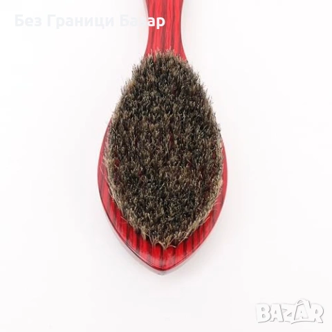 Нова Овална Четка за оформяне на коса и брада естествен косъм от глиган, снимка 2 - Други - 54132957