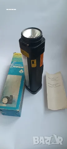 ЧИСТО НОВА соц къмпингова лампа ИЗОТ (Модел 809) – фабричен комплект с кутия и упътване/NOS, снимка 3 - Къмпинг осветление - 55678307