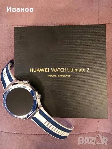 КАТО НОВ!!! Смартчасовник Huawei Watch Ultimate 2 Blue