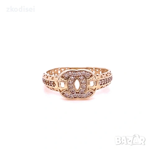 Златен дамски пръстен Chanel 2,00гр. размер:55 14кр. проба:585 модел:40059-1