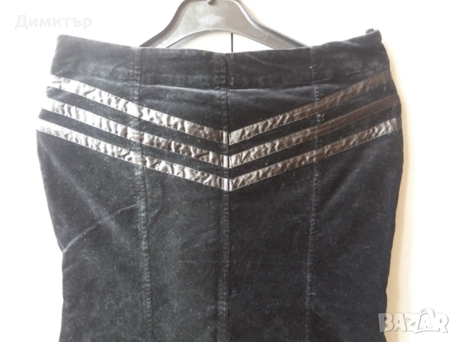 Пола от кадифе и дантела H&M, снимка 2 - Поли - 54246817