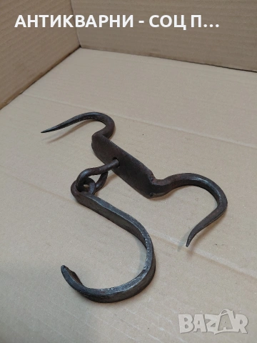 Соц Стар Ръчно Кован Ченгел За Дране На Животни. НОМЕР 391., снимка 8 - Антикварни и старинни предмети - 54237767