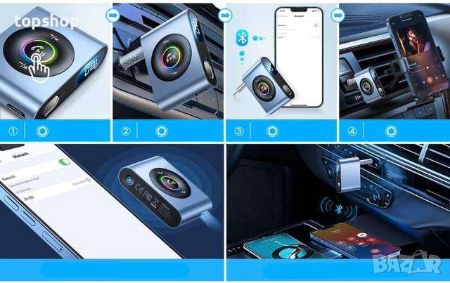 Нов Bluetooth 5.3 AUX приемник за кола Joyroom JR-CB1 безжичен адаптер  , снимка 9 - Друга електроника - 54972340