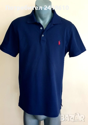 POLO Ralph Lauren Pique Cotton Stretch Mesh Slim Fit Mens Size L ОРИГИНАЛ! Мъжка Тениска!, снимка 2 - Тениски - 54886792