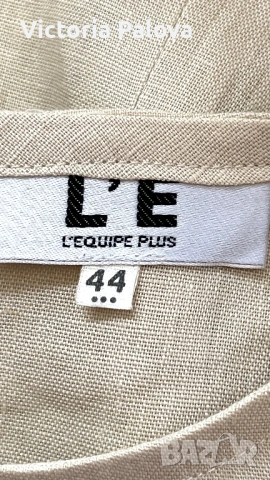 Елегантна ленена блуза/топ без ръкави L’EQUIPE PLUS Италия, снимка 9 - Корсети, бюстиета, топове - 53978957
