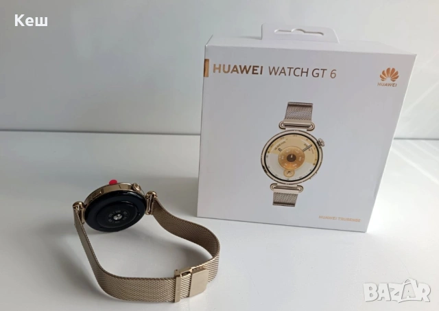 Смарт часовник Huawei Watch GT 6 41mm (златист чисто нов), снимка 4 - Смарт часовници - 54631309