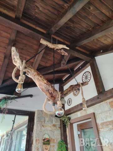 Винтидж пендел,масив ,ръчна изработка, снимка 3 - Декорация за дома - 54366228