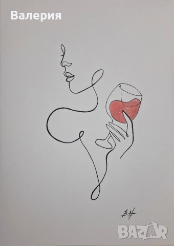 Минималистични рисунки, снимка 5 - Картини - 54072174