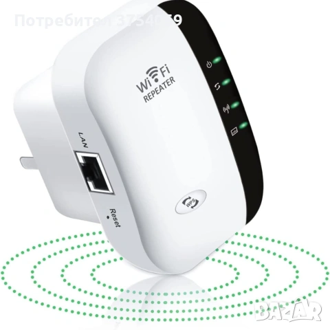 Wi-Fi Repeater 300Mbps – Усилвател и разширител на Wi-Fi сигнала с LAN порт, снимка 4 - Рутери - 55147291