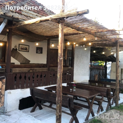 Маса с 2 пейки за бирария, снимка 2 - Маси - 54541367