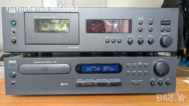 NAD 613 касетъчен дек и L40 ресивър със CD, снимка 2 - Ресийвъри, усилватели, смесителни пултове - 54946479