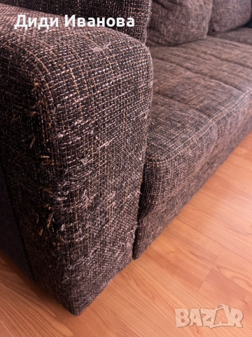 3/4-местен разтегателен диван, снимка 12 - Дивани и мека мебел - 54225133