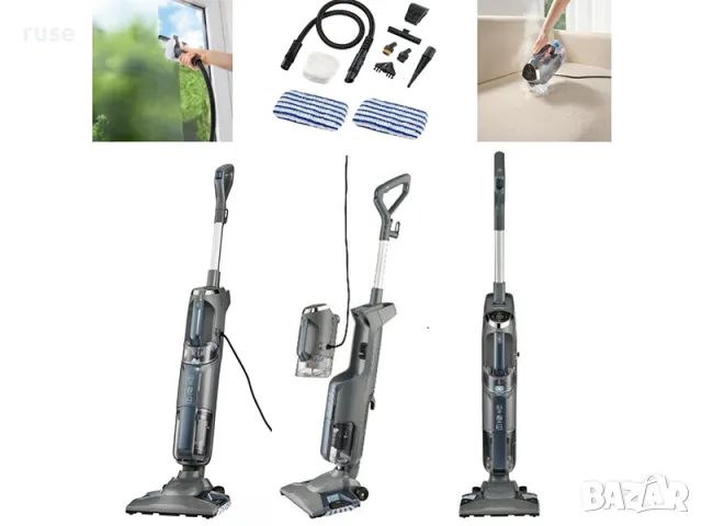 НОВИ! Прахосмукачка Steam mop и ръчна парочистачка уред 3в1 1800 W
