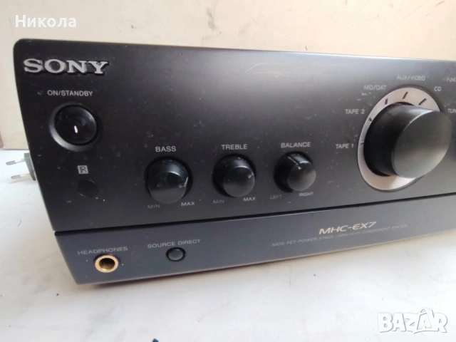 Sony MHC-EX7, снимка 4 - Ресийвъри, усилватели, смесителни пултове - 54263001