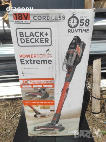 Вертикална акумулаторна прахосмукачка Black & Decker, 4 в 1