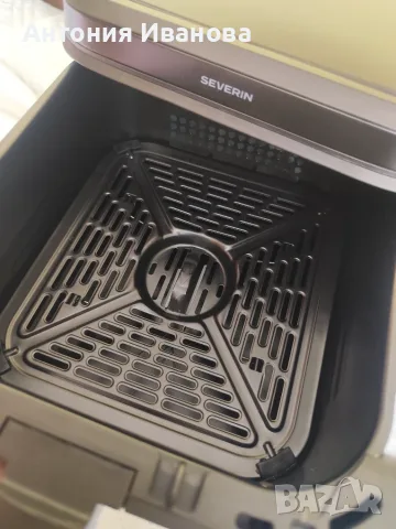 Фритюрник с горещ въздух Air Fryer Severin, Двоен, Подходящ за пържене/печене/дехидратиране, черен, снимка 6 - Фритюрници - 55604666