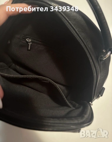 Дамска черна раничка/чанта, снимка 3 - Раници - 54295138