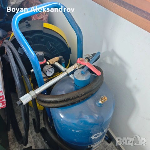 Пневматична пясъкоструйка GEKO G02029, 4.1 - 8.6 bar, 19 l