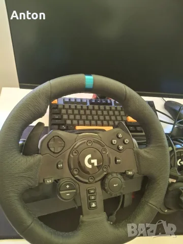 Logitech g923 волан с педали, снимка 2 - Аксесоари - 55325401