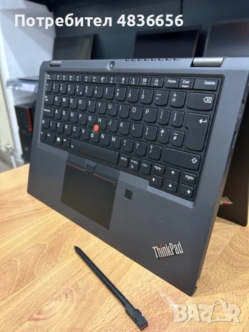 Като нов! Лаптоп Lenovo L13 Yoga i7/16GB RAM/512GB SSD, ТЪЧ, 3 м. гар!, снимка 6 - Лаптопи за работа - 54759824