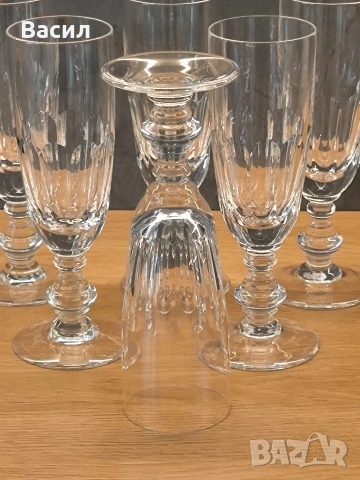 Кристални чаши за шампанско Villeroy & Boch – 6 бр. (18 см), снимка 2 - Чаши - 55072632