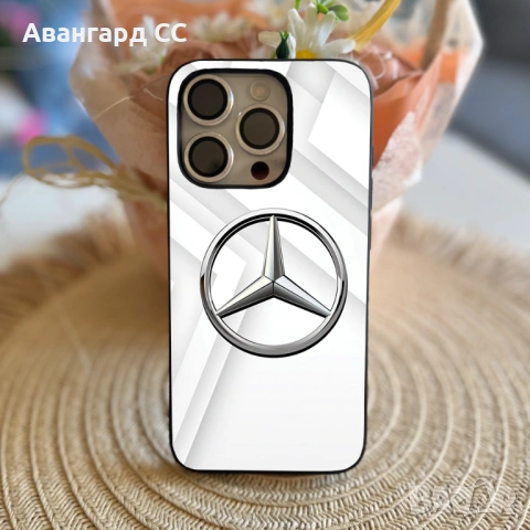 Силиконов Калъф за iPhone с лого Mercedes, снимка 3 - Калъфи, кейсове - 54611185