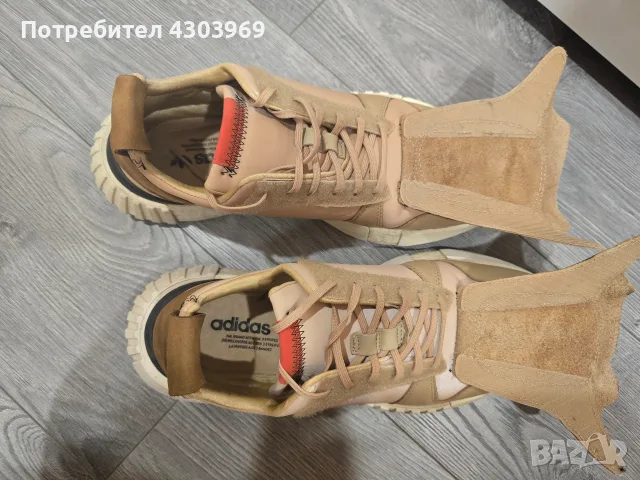 Оригинални кожени маратонки Adidas 47 1/3, снимка 5 - Маратонки - 55683981