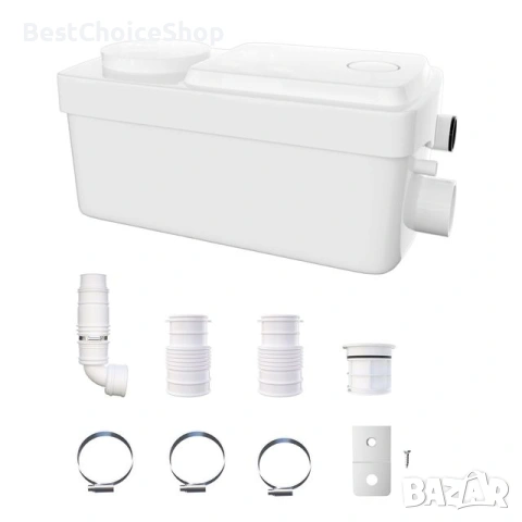 300W Помпена станция за отпадни води тоалетна, мивка и душ с тих мотор – 6000 L/H максимален поток