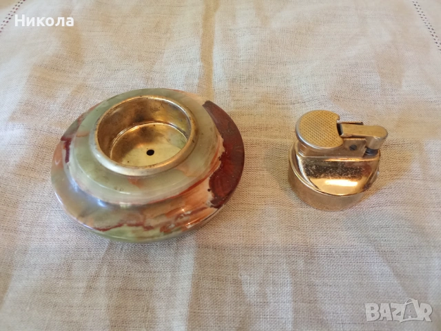 Стара запалка Оникс, снимка 4 - Антикварни и старинни предмети - 54592915