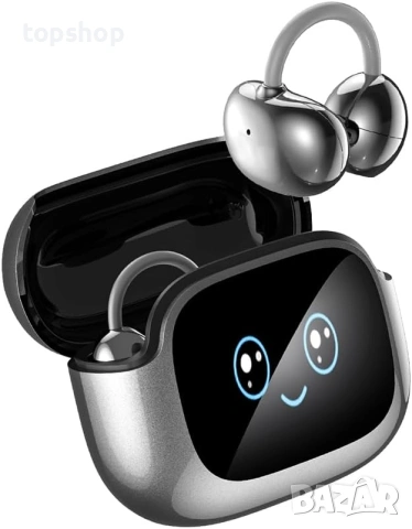 Нови Смарт Слушалки Преводач с Изкуствен Интелект BNARQP NE32 Open Ear с Тъч Дисплей 134 Езика ...