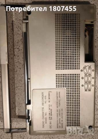 JVC RC-S1S Радиокасетофон моно , снимка 6 - Радиокасетофони, транзистори - 54335449