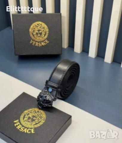 колани от естествена кожа в кутия 3см Versace , снимка 6 - Колани - 54903146