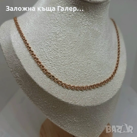 Златен синджир 585 – 6,67 г, дължина 50 см, снимка 3 - Колиета, медальони, синджири - 54215426