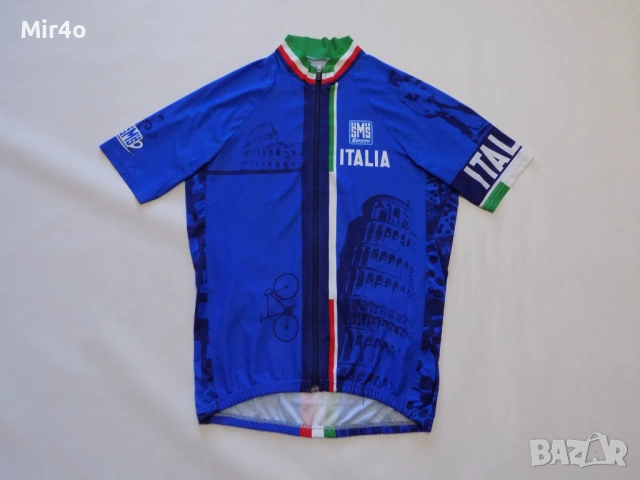 вело джърси santini italia тениска екип шосейно колоездене мъжко оригинал XL