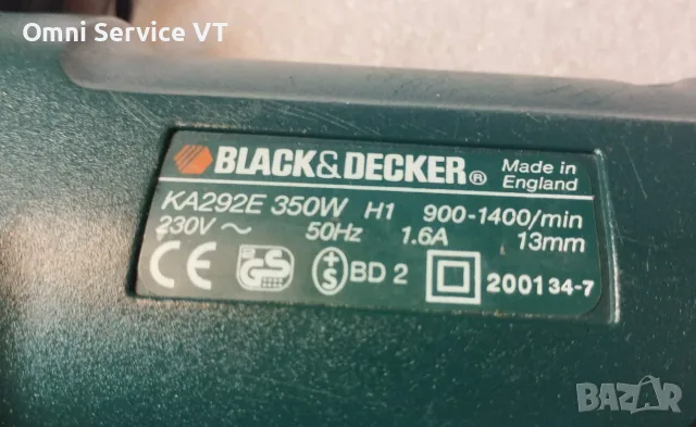 Black & Decker KA292E – електрическа лентова пила (Powerfile) -лентов шлайф , снимка 5 - Шлайфмашини - 55513094