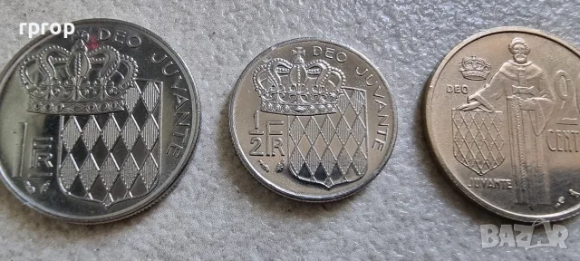 Монако. 0.10, 0.20, ½, 1, 2, 10 франка. 1960 - 1982 година. 6 бройки., снимка 4 - Нумизматика и бонистика - 55526066