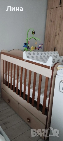 Детско легло-люлка *Тони* 60/120 см Dizain Baby Бреза/Кафяво , снимка 2 - Кошарки - 54693340