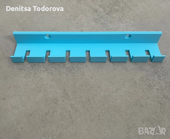 3D принтирана стенна поставка за отвертки – 7 места, снимка 2 - Отвертки - 55063482