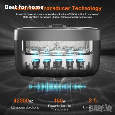 KECOOLKE 2.5L ултразвукова почистваща машина , снимка 3 - Друга електроника - 54315103