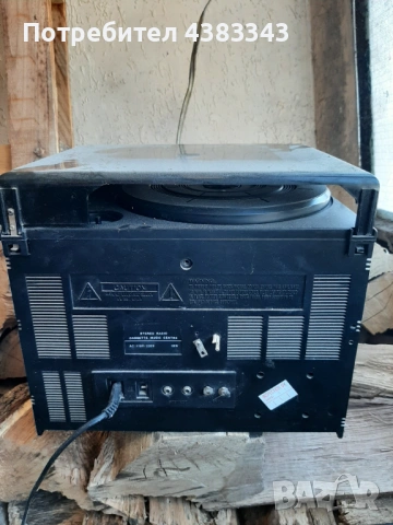 Аудио уредба с две касети радио и грамофон, снимка 3 - Аудиосистеми - 53607110